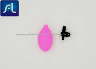 Ampoule rouge de tension artérielle de PVC de Rose, pompe claire réutilisable de Sphygmomanometer