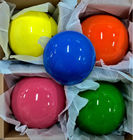 boule faite sur commande colorée de gymnastique rythmique d'exercice de logo de PVC de 15cm de boule 18cm qui respecte l'environnement d'équilibre