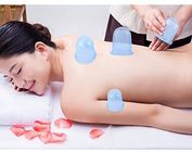 Massager facial mettant en forme de tasse de 4 de PCs pots d'anti de cellulites de tasse silicone mou médical de tasses