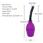 Ampoule de lavement pour les hommes, douche anale pour des femmes, décapant vaginal ou anal réutilisable avec le bec mou et lisse, 224ML (pourpre)