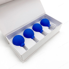 4 tasses manuelles d'aspiration de massage de silicone réutilisable de PCs pour des cellulites