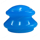 Le vide met en boîte bleu mettant en forme de tasse de soins de santé de physiothérapie de cellulites de Ventouse d'amortisseur d'humidité de silicone de massage l'anti