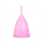 Tasse menstruelle, tasses réutilisables de période de silicone réglées avec l'écoulement de tasse, régulier et lourd de stérilisation pliable, BPA libre, flexible