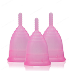 Tasse menstruelle de silicone de catégorie médicale d'OEM organique aucune tasses menstruelles d'odeur