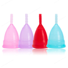 Tasse menstruelle d'hygiène douce de silicone de catégorie médicale réutilisable