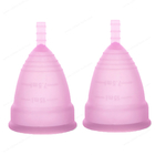 Tasse menstruelle de silicone de catégorie médicale d'OEM organique aucune tasses menstruelles d'odeur