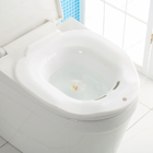 Siège des toilettes libre accroupi universel de Bath de Sitz de pliage - conçu pour le trempage périnéal, soin puerpéral, personnes âgées, Hemorrhoid