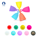 L'OEM de Madame Menstrual Cup de silicone adaptent Logo Colorful Foldable Reusable aux besoins du client