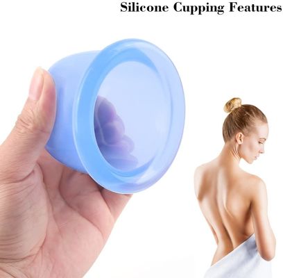 Tasses mettantes en forme de tasse 1.8/2.4/3/3.9inches d'anti de cellulites d'huile de vide massage de silicone