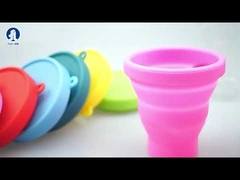 Hygiène féminine réutilisable de tasse de période menstruelle molle de silicone de catégorie médicale